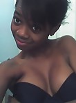 Ebony chick with big breasts