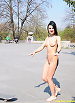 sexy nikol shows her slim body in public