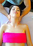 Busty brunette teen Gigi Rivera gets massage and oily fuck