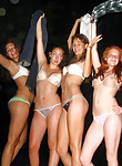 Amateur lesbians are having sex in the room